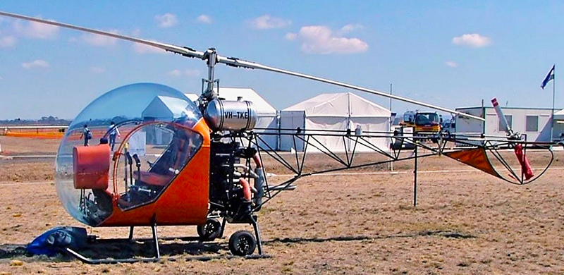 Baby Belle kit helicopter Avalon Airshow