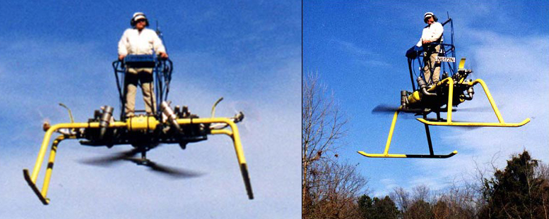 Individual lifting vehicle drone helicopter platform