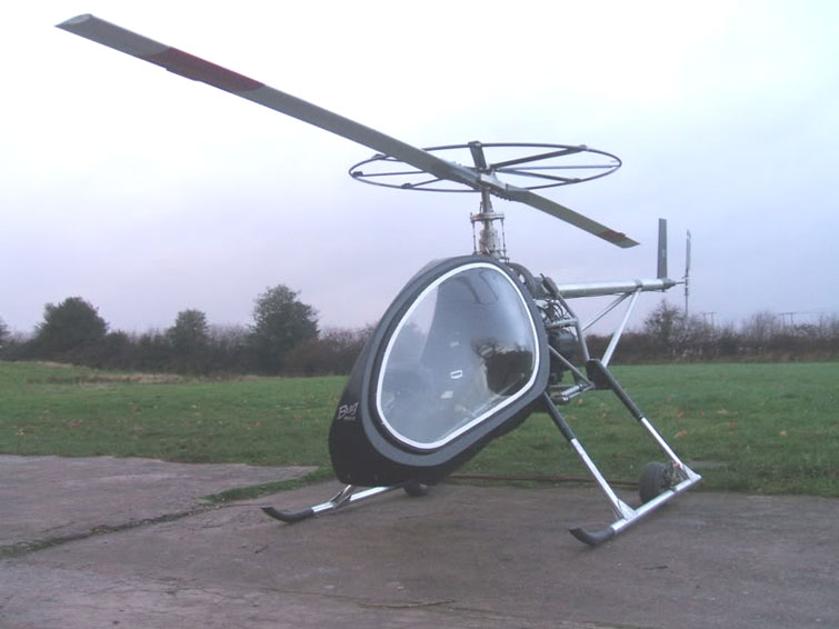 BUG helicopter advanced rotor-blade mockup