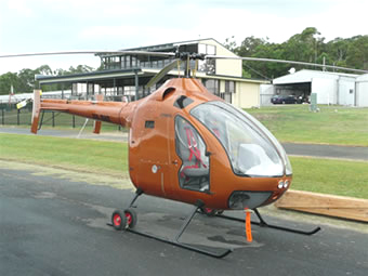 Delta diesel helicopter front view