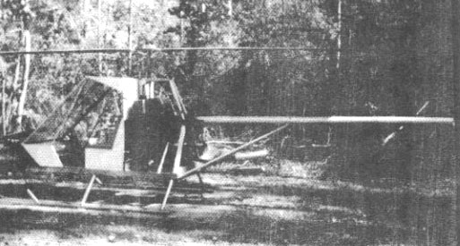 Dusty experimental helicopter