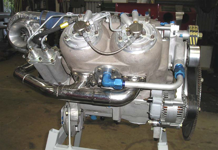 Two stroke Deltahawk diesel helicopter engine