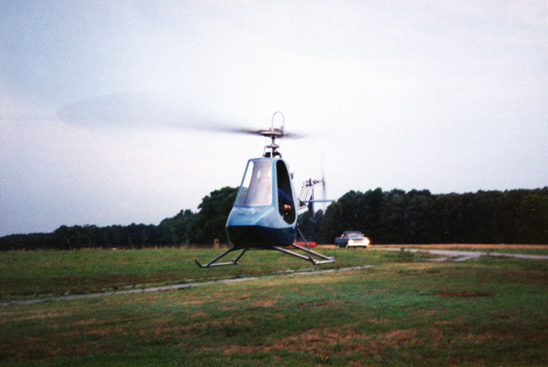 Subaru EA81 helicopter engine flying