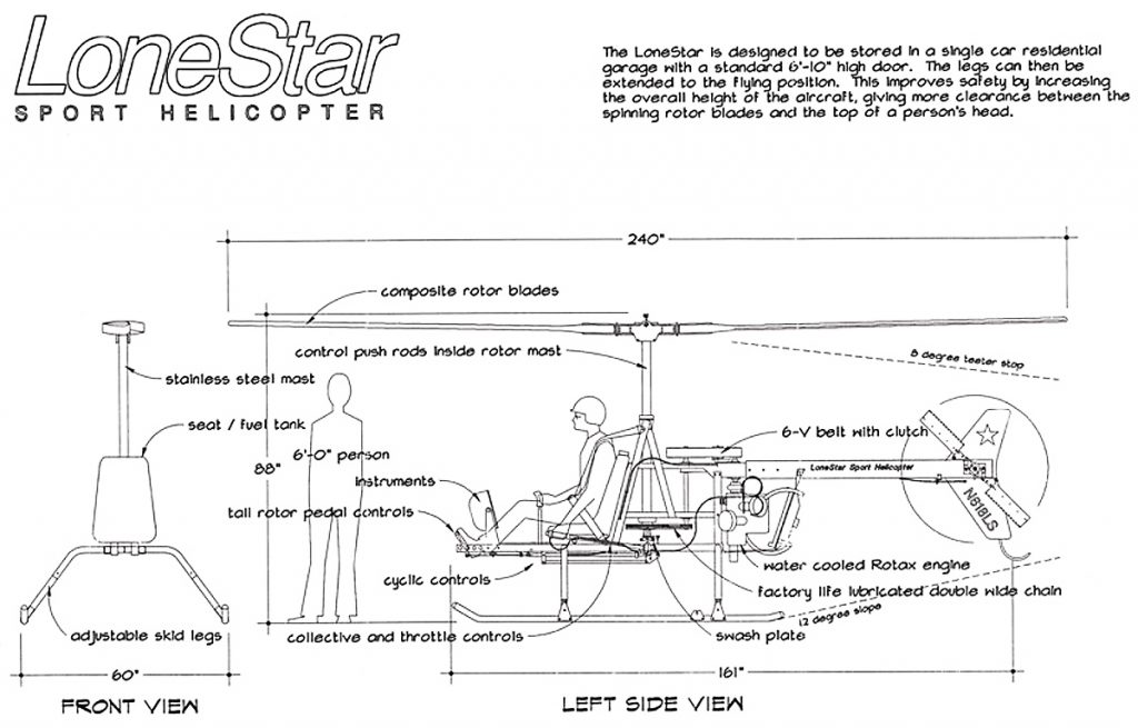 Homebuilt Helicopter Plans :: LoneStar Helicopter - Redback Aviation