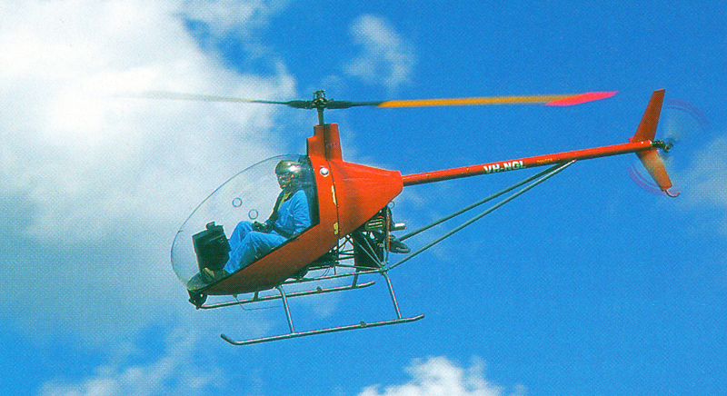 CH7 kit helicopter flying
