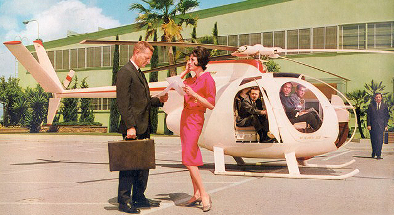 Early Huges 500 helicopter