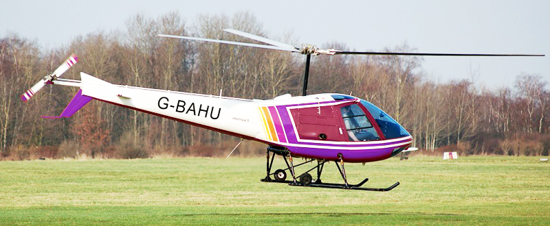 Enstrom helicopter take off