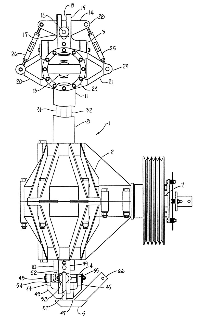 mini 500 Helicopter swashplate patent 5163815 figure 1