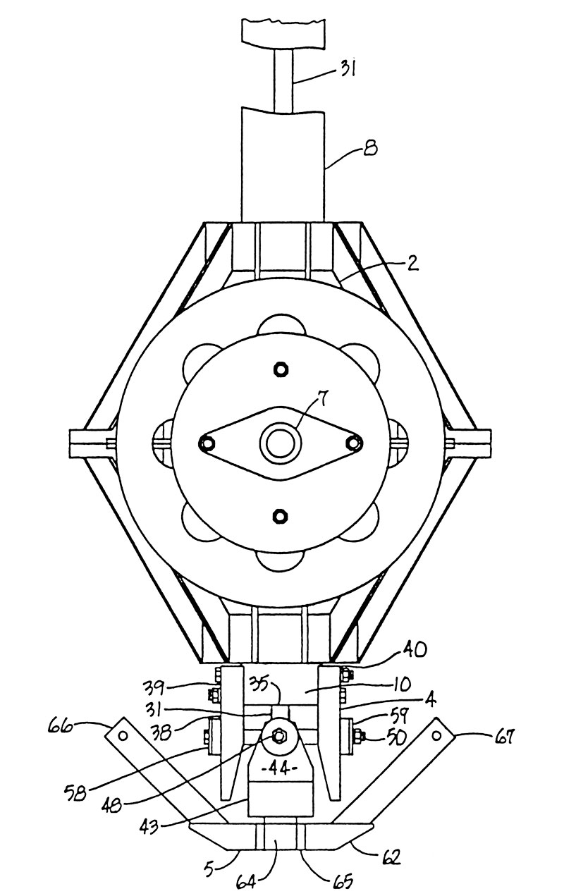 Helicopter swashplate patent 5163815 figure 2