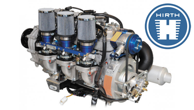 Hirth 100 hp two stroke engines