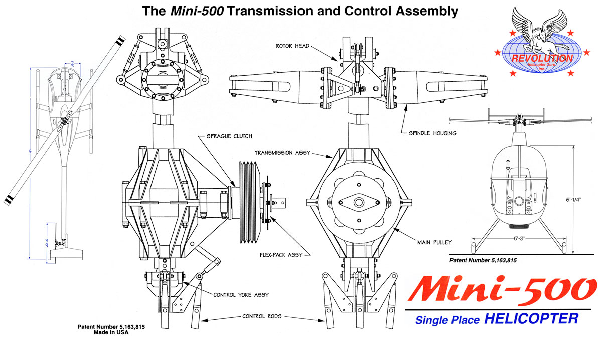 Mini 500 Kit Helicopter Control System Patent