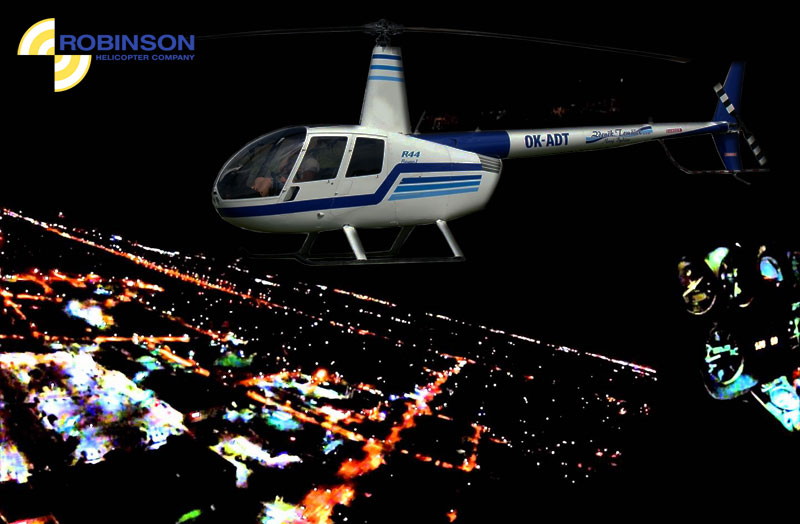 flying helicopters - R44 helicopter night flying