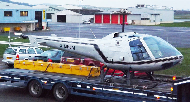 Road transport Enstrom helicopter