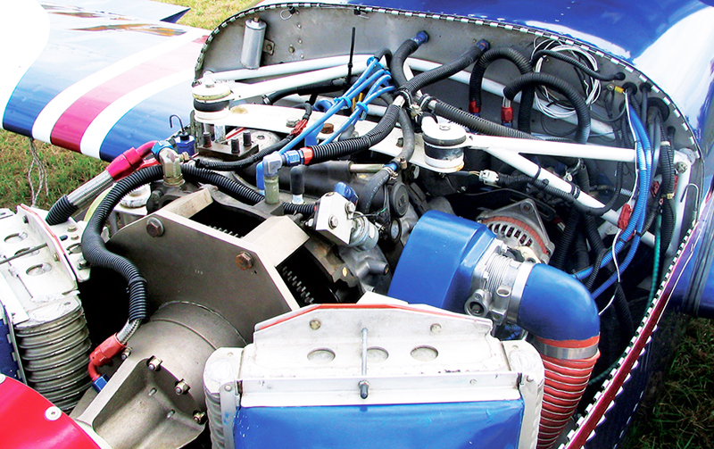 rotary engine mounted in plane