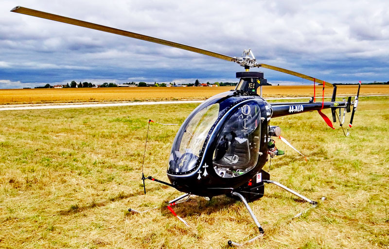 ultralight helicopter display