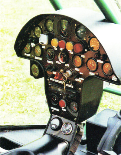 Dynali H2 helicopter instrument panel