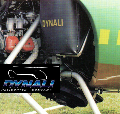 Dynali helicopter engine bay