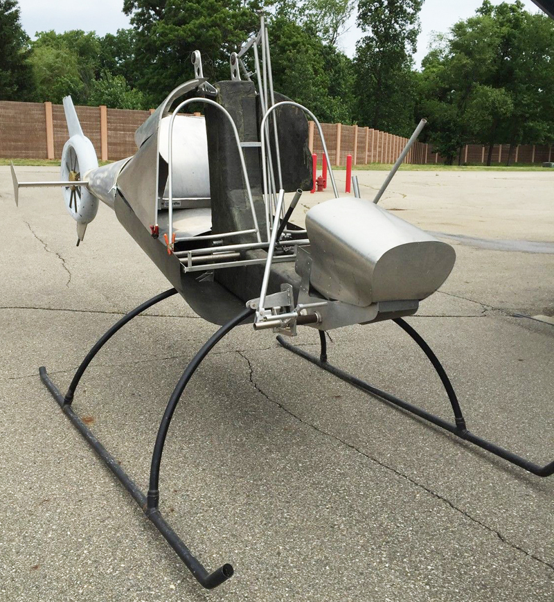 two seat homemade helicopter
