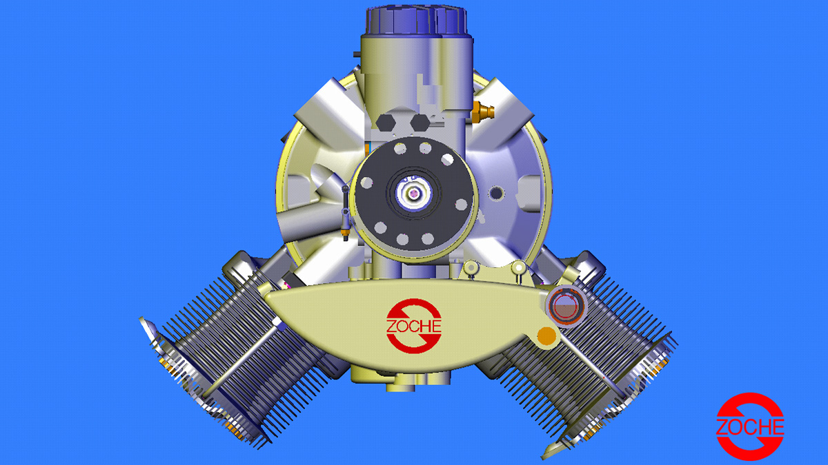 Zoche Diesel Aircraft Engine Design