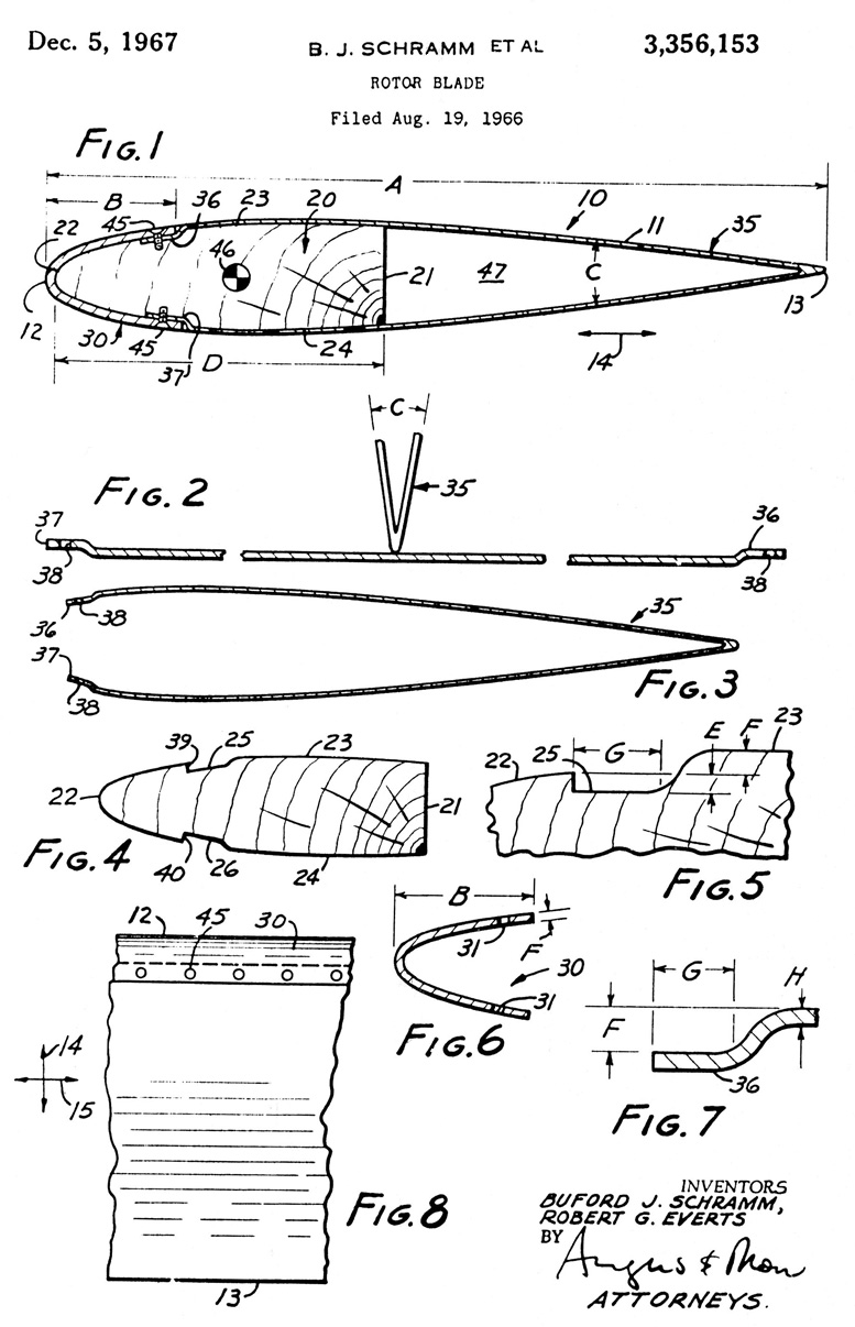 3356153 us rotorblade patent