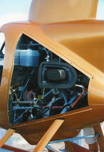 Mini 500 helicopter air intake