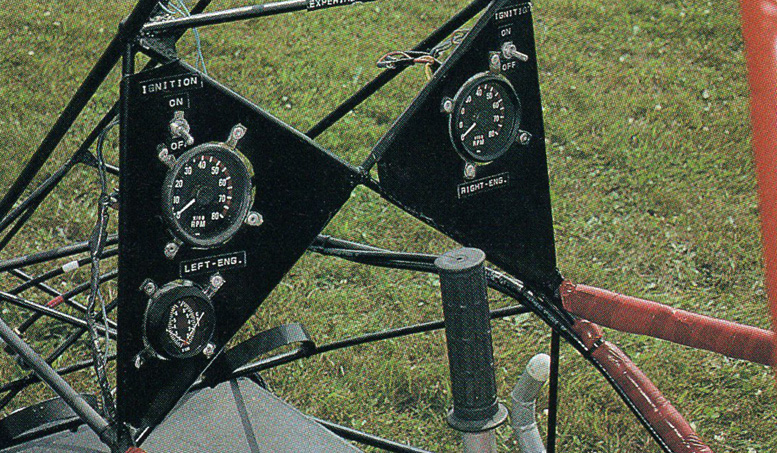 Nolan coaxial helicopter instrument panel