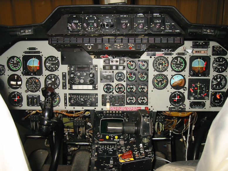 old helicopter instrument panel