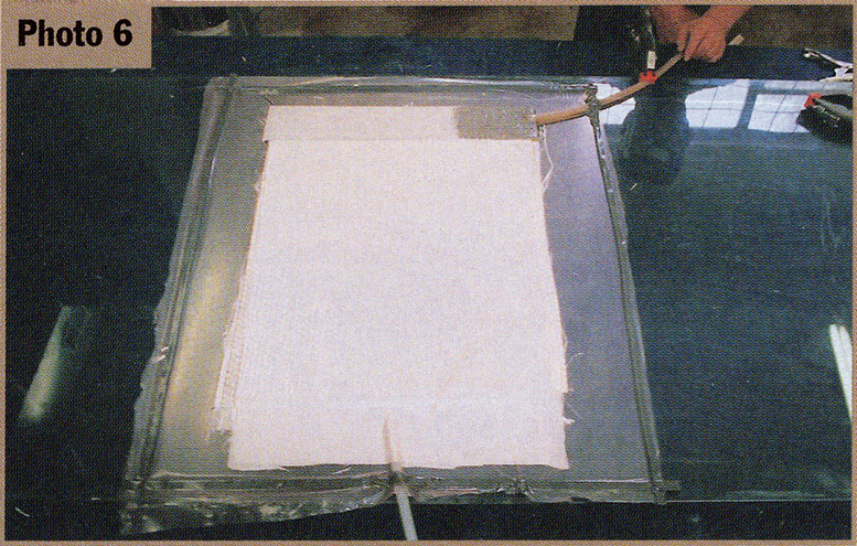 resin flow vaccum composite