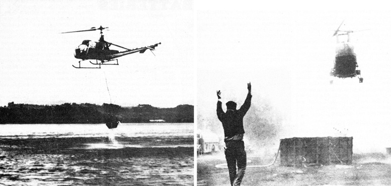 Early helicopter fire fighters