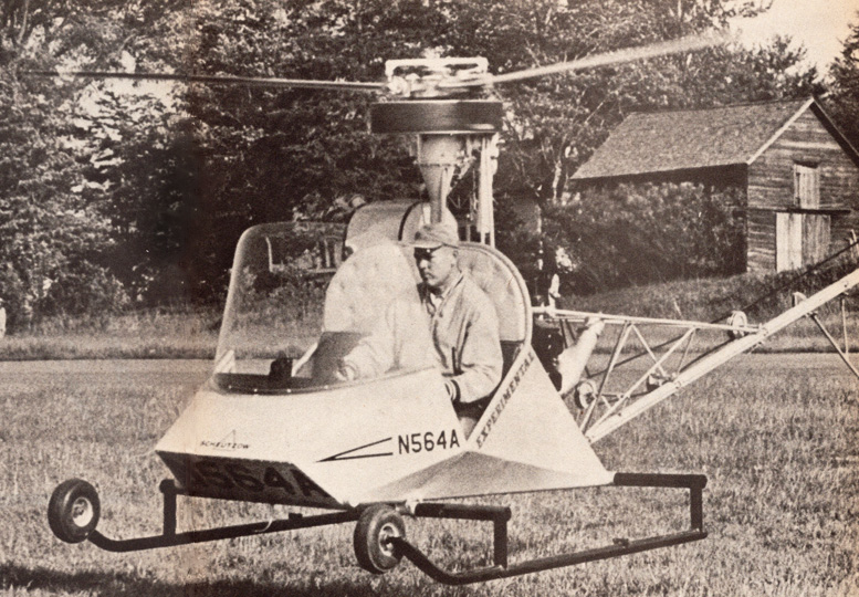 Scheutzow 90 hp bee helicopter hovering