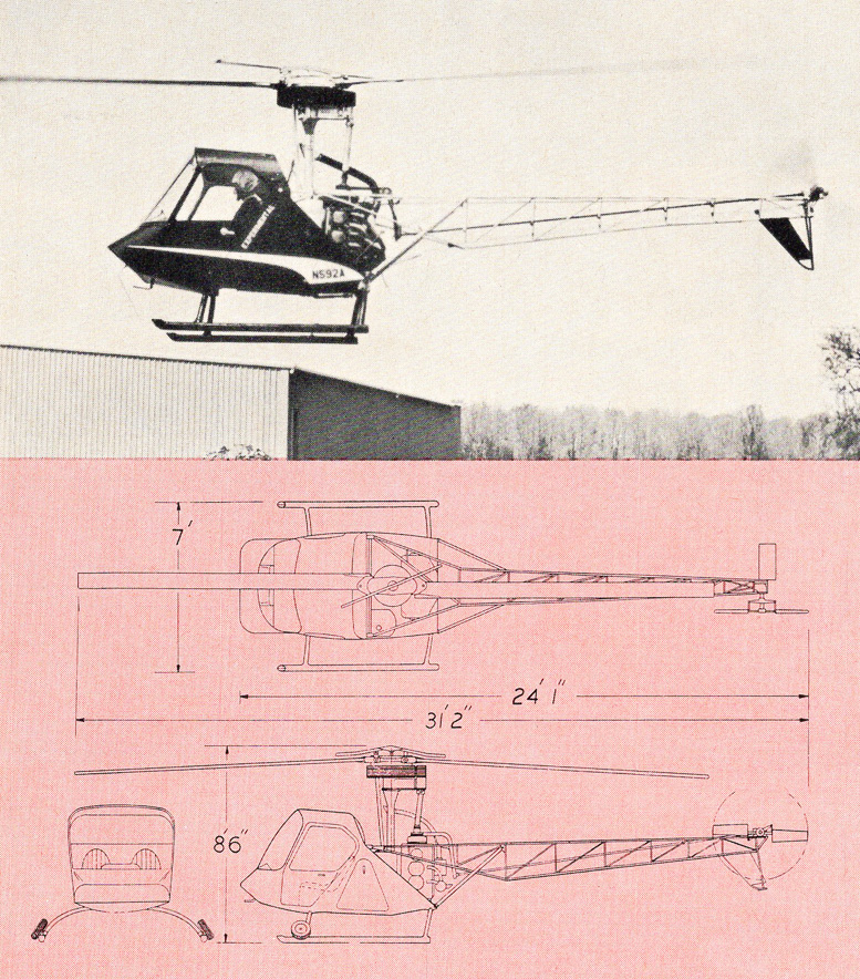 Scheutzow helicopter corporation two place model b helicopter