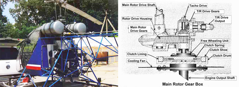 commuter helicopter main rotor transmission drawing