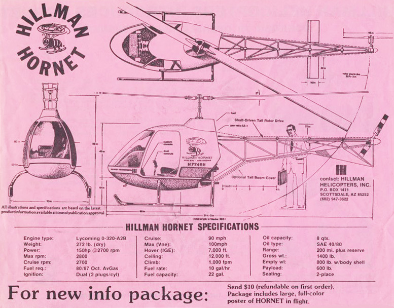 hillman hornet helicopter specifications