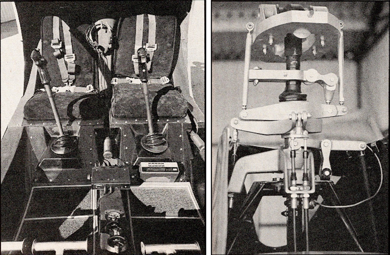homemade helicopter cockpit two seats