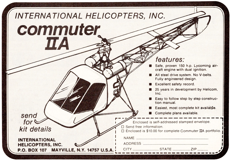 international helicopters Commuter II-A Helicopter kit