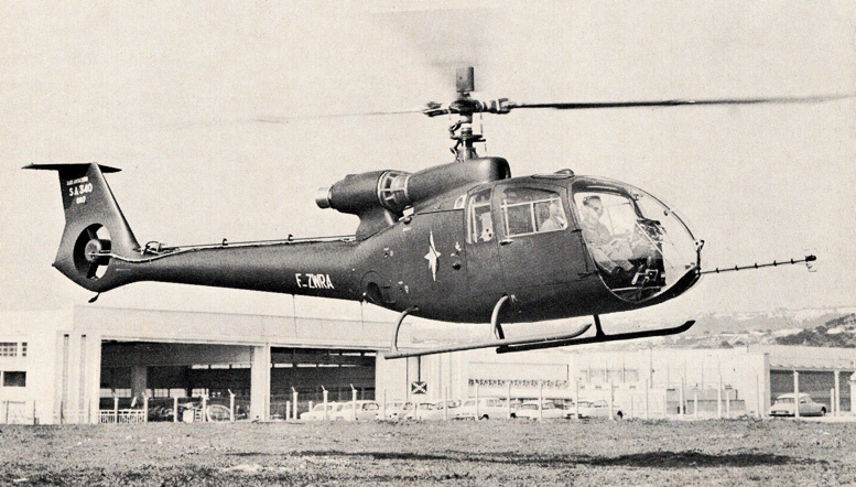 Alouette rigid rotor helicopter