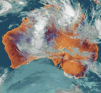 australia weather satellite image