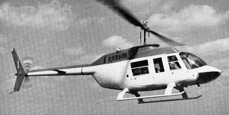 bell-long ranger helicopter flying