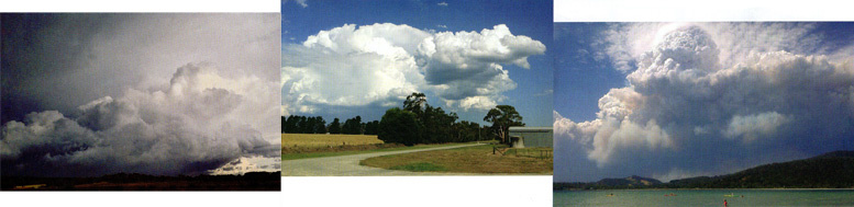 different cloud formations