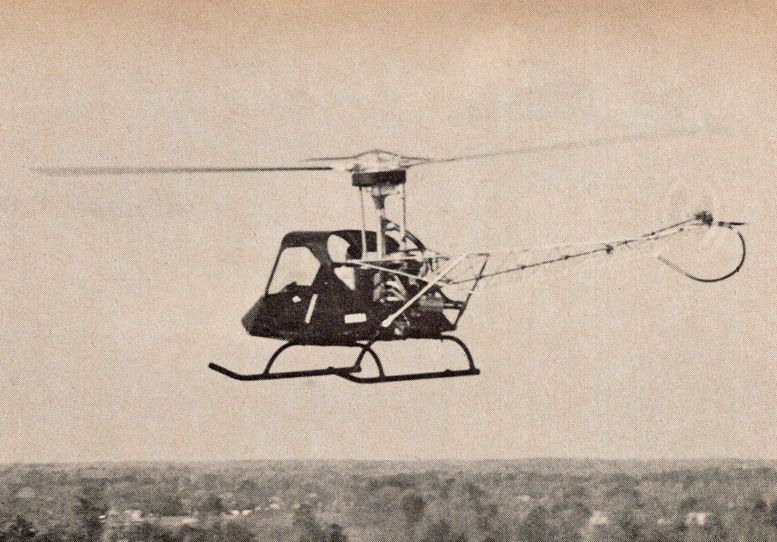 test flying prototype helicopter