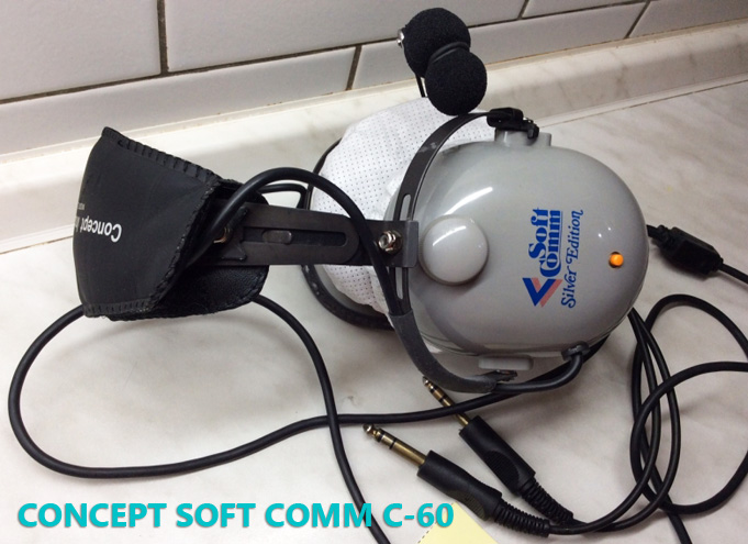 concept soft comm c-60 pilot headset