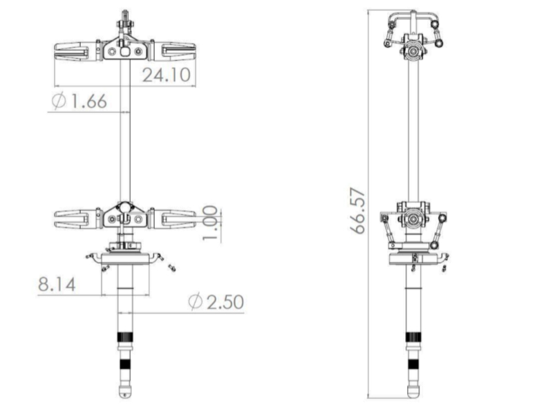 coaxial helicopter rotor mast