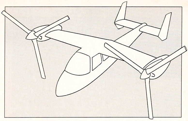 four place tilt rotor veticraft