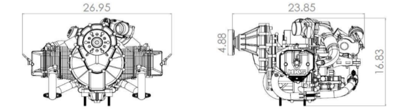 four stroke hks helicopter engine