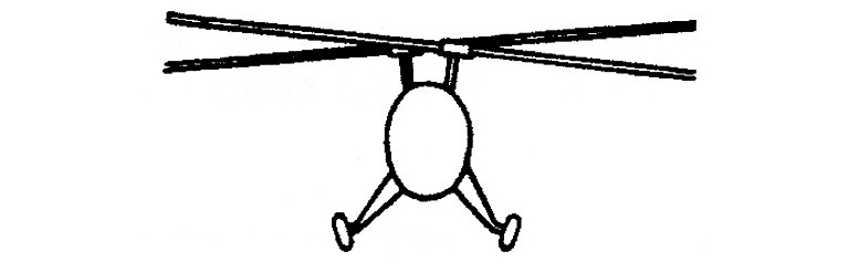 inter meshing helicopter rotorblades