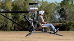 Flying the Mosquito helicopter