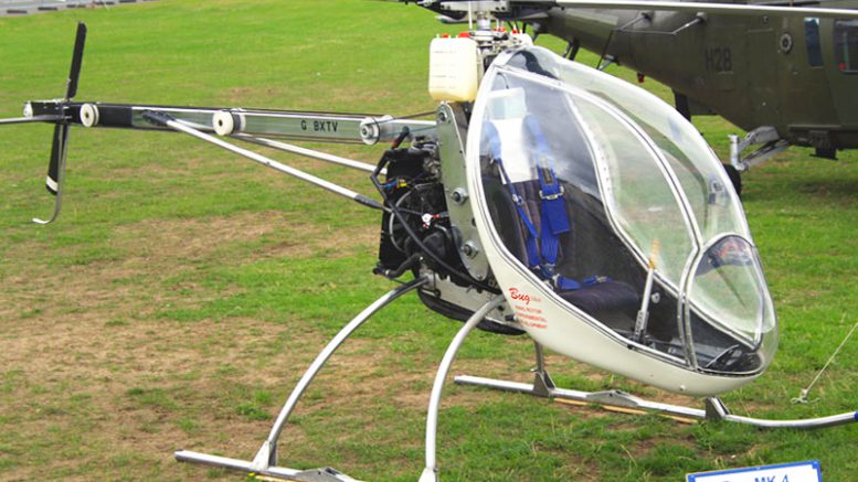 BUG 4 helicopter registered G-BXTV