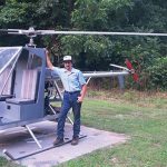 Timothy with his TH-135 Dusty II Experimental Helicopter