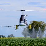 Cicare CH helicopter agriculture work