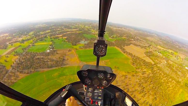 cross country flying helicopter